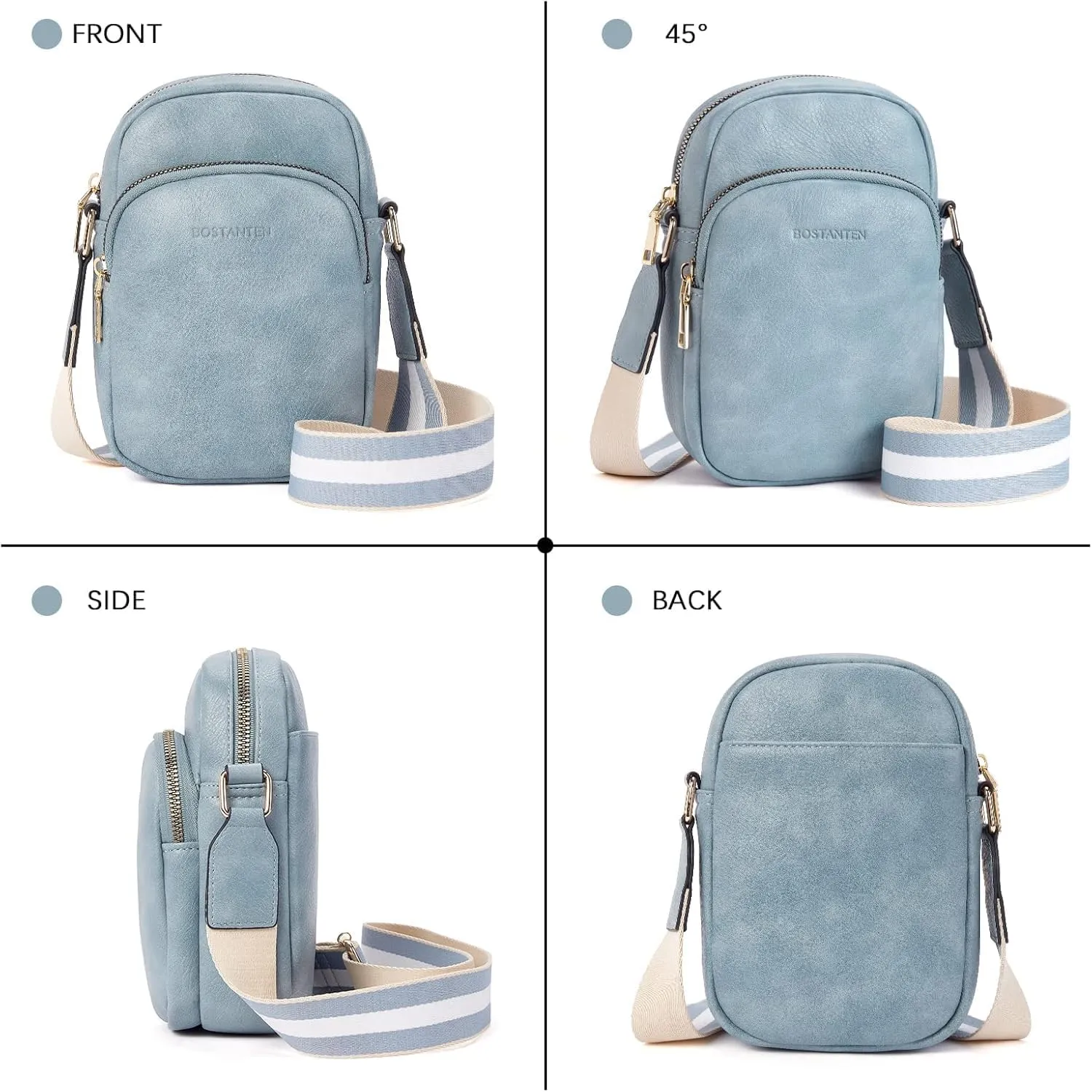 Small Crossbody Bags for Women Designer Zip Cell Phone Purse Shoulder Handbags Wallet with Card Slots
