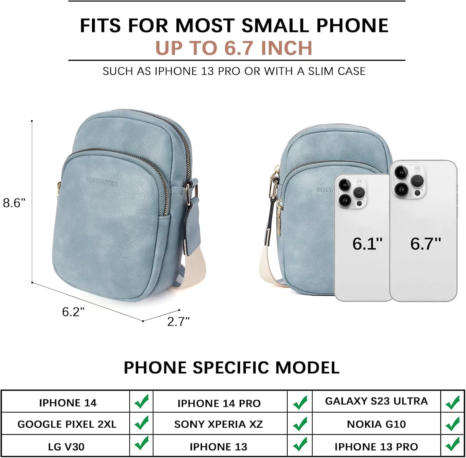 Small Crossbody Bags for Women Designer Zip Cell Phone Purse Shoulder Handbags Wallet with Card Slots