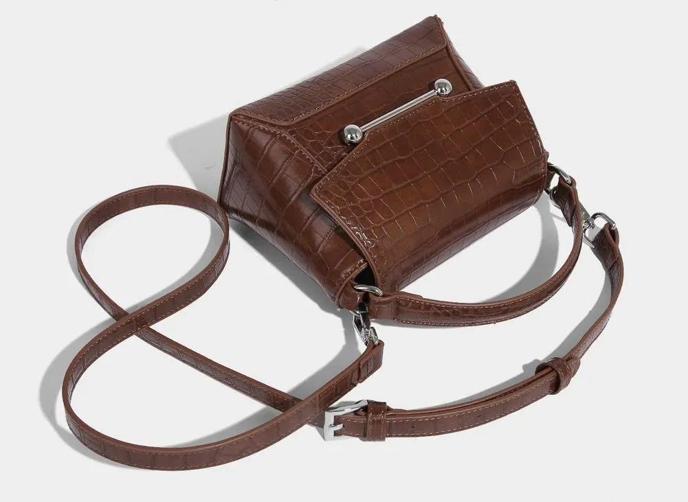 Small Crossbody Bags for Women Trendy Leather Top-handle Handbags Satchels Designer Mini Shoulder Purse with Flap 2025