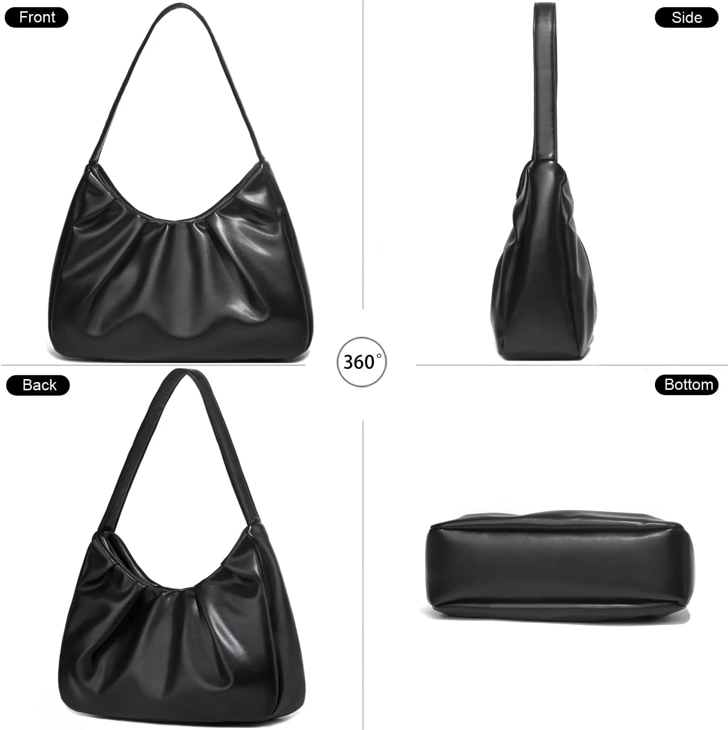 Small Shoulder Bags for Women Retro Classic Hobo Bag Shoulder Purse Handbag Trendy Underarm Purse