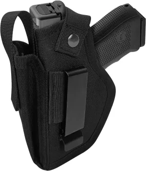 SMONT Tacticon Premium Concealed Carry Gun Holster for 9mm 40S W Pistols Adjustable Belt Clip Comfortable IWB OWB Hybrid Design Nylon Material Universal Fit for Men Women
