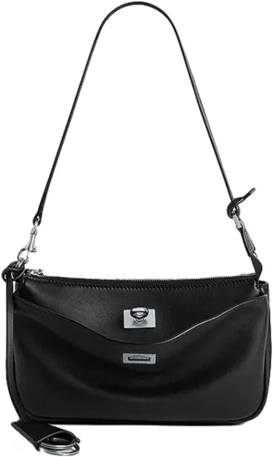 Soft Vegan Leather Shoulder Bag for Women Small Trendy Handbags Tote Purse Top Handle Satchels with Buckle 2025