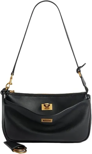 Soft Vegan Leather Shoulder Bag for Women Small Trendy Handbags Tote Purse Top Handle Satchels with Buckle 2025
