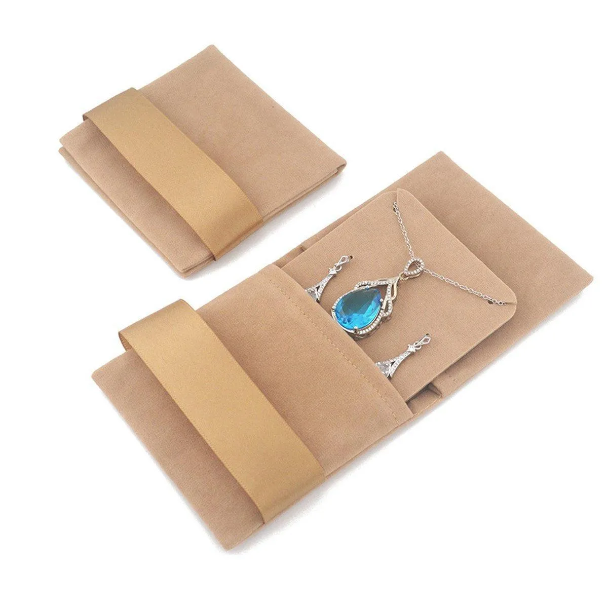 Soft Velvet Jewelry Bag 7Colors 5PCS