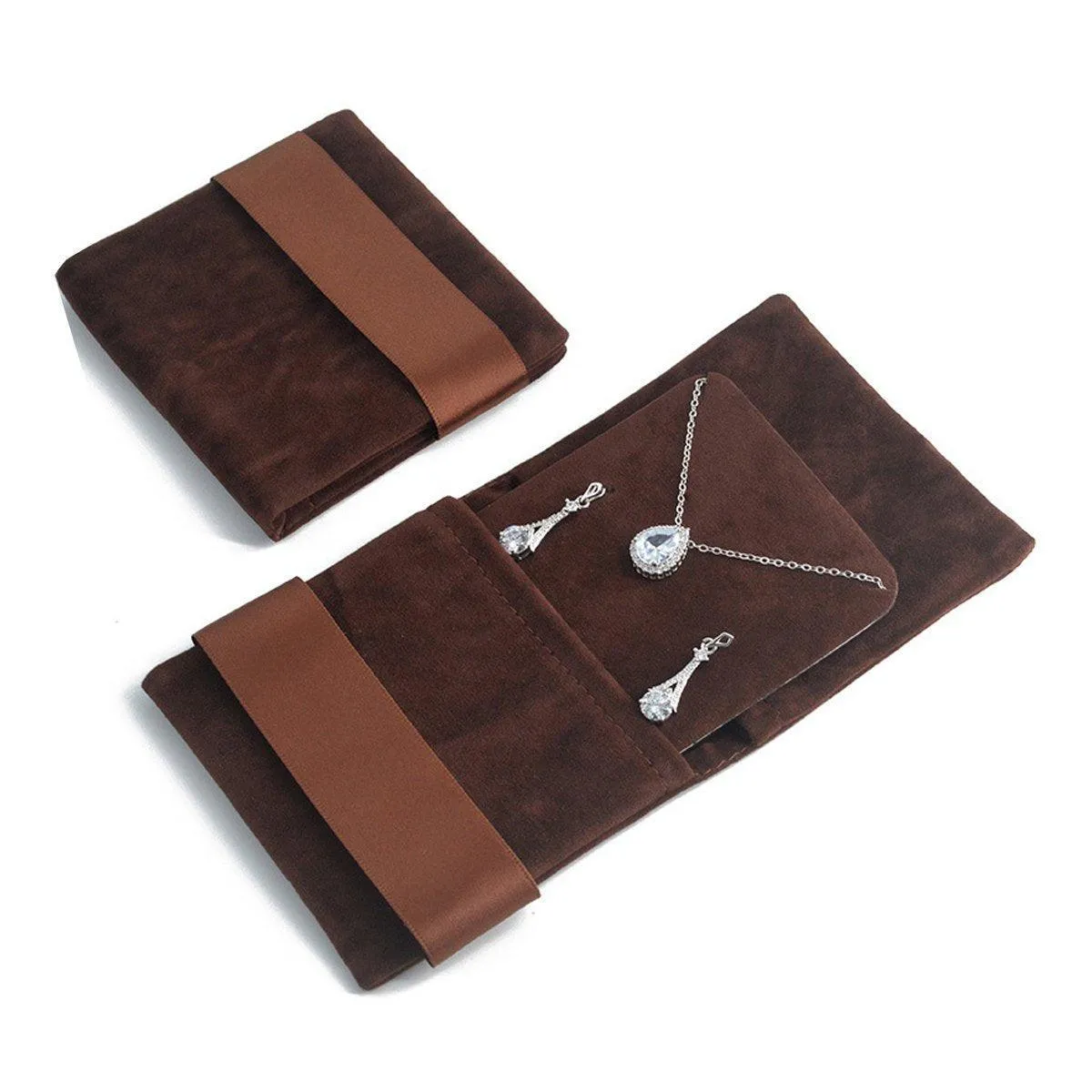 Soft Velvet Jewelry Bag 7Colors 5PCS