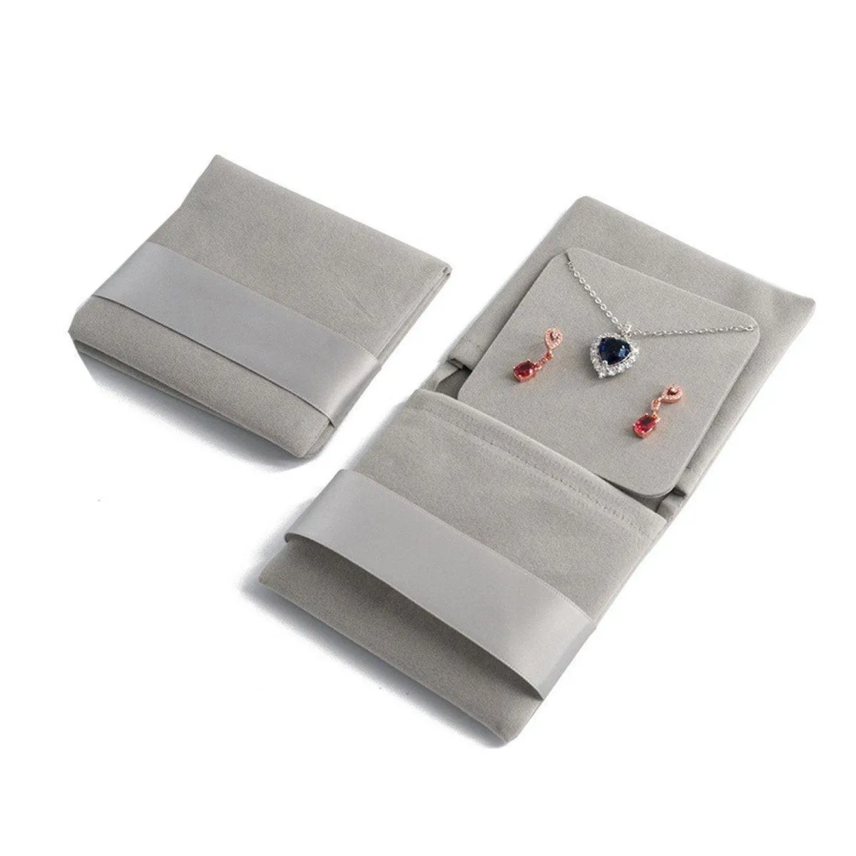 Soft Velvet Jewelry Bag 7Colors 5PCS