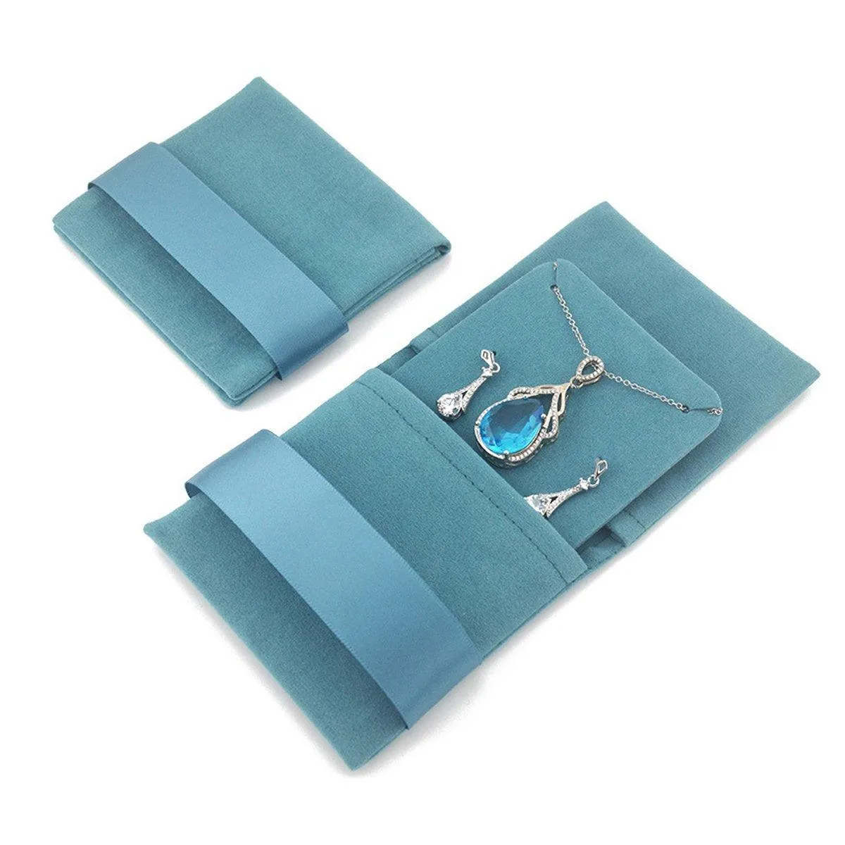Soft Velvet Jewelry Bag 7Colors 5PCS