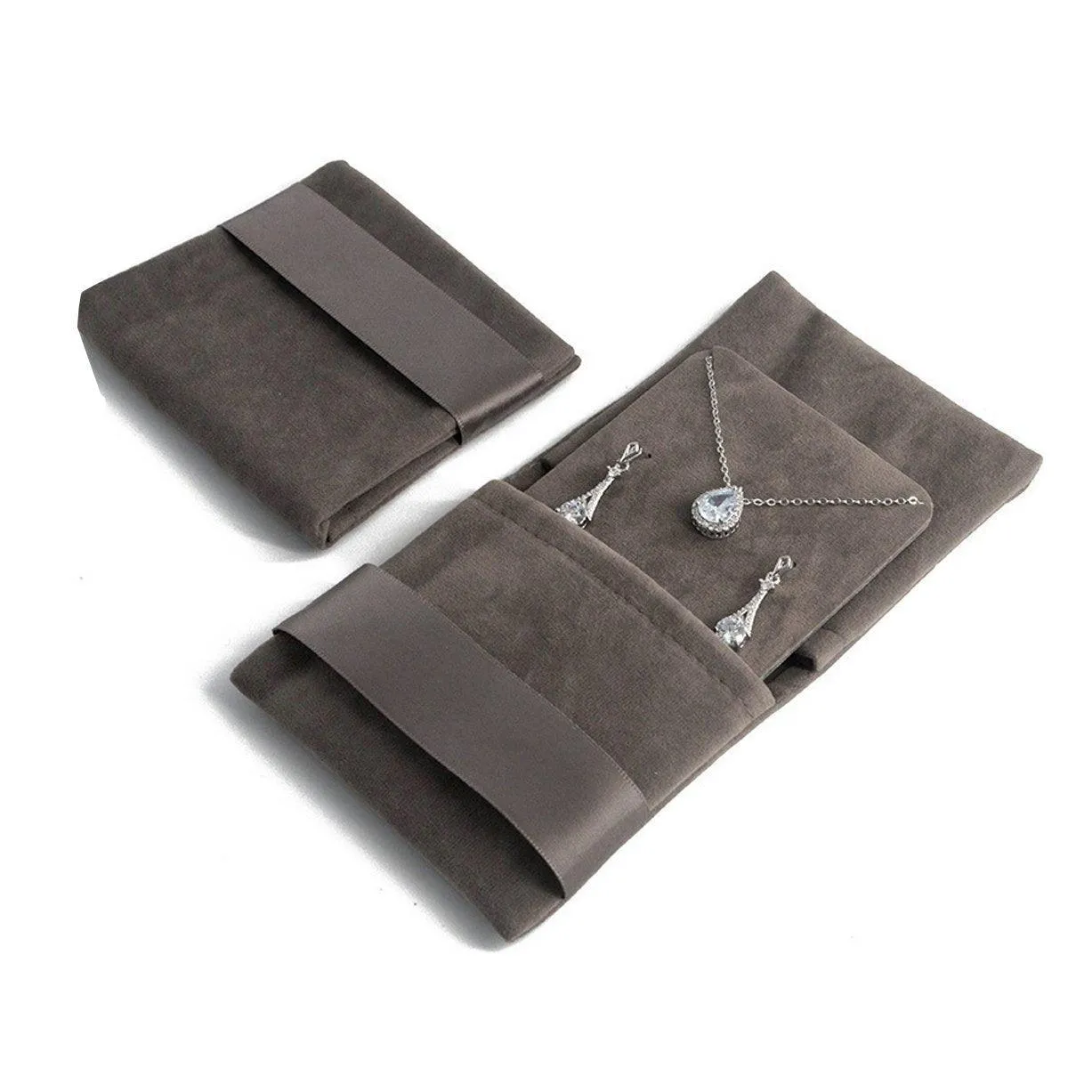 Soft Velvet Jewelry Bag 7Colors 5PCS