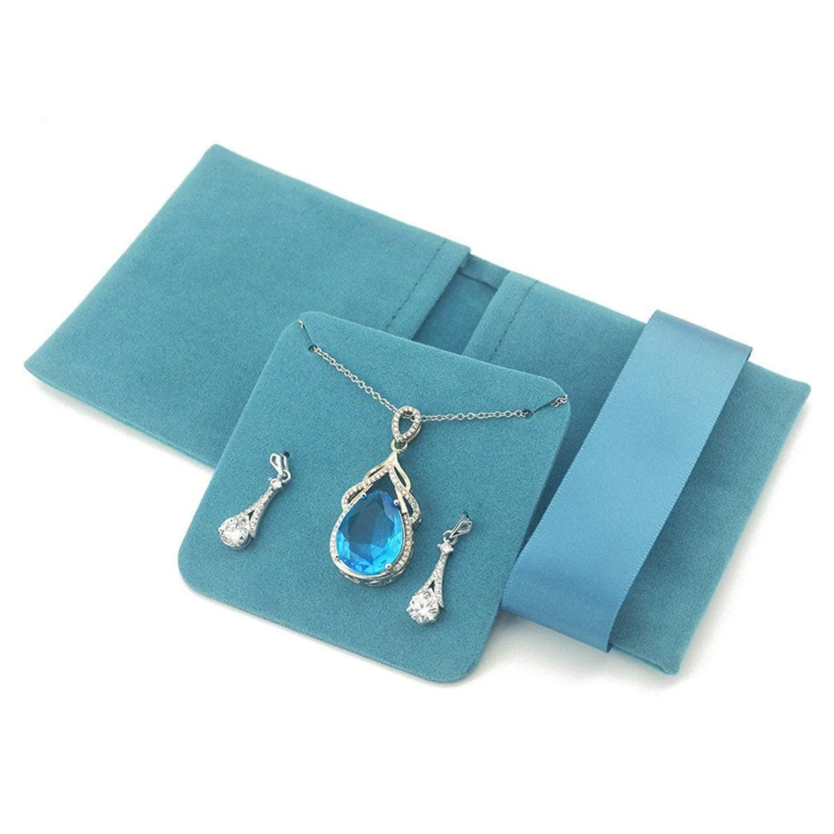 Soft Velvet Jewelry Bag 7Colors 5PCS