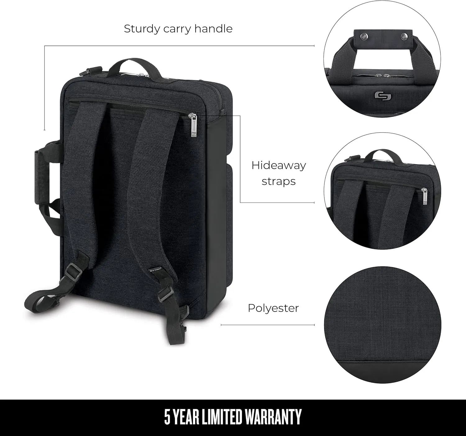Solo New York Duane Hybrid Briefcase