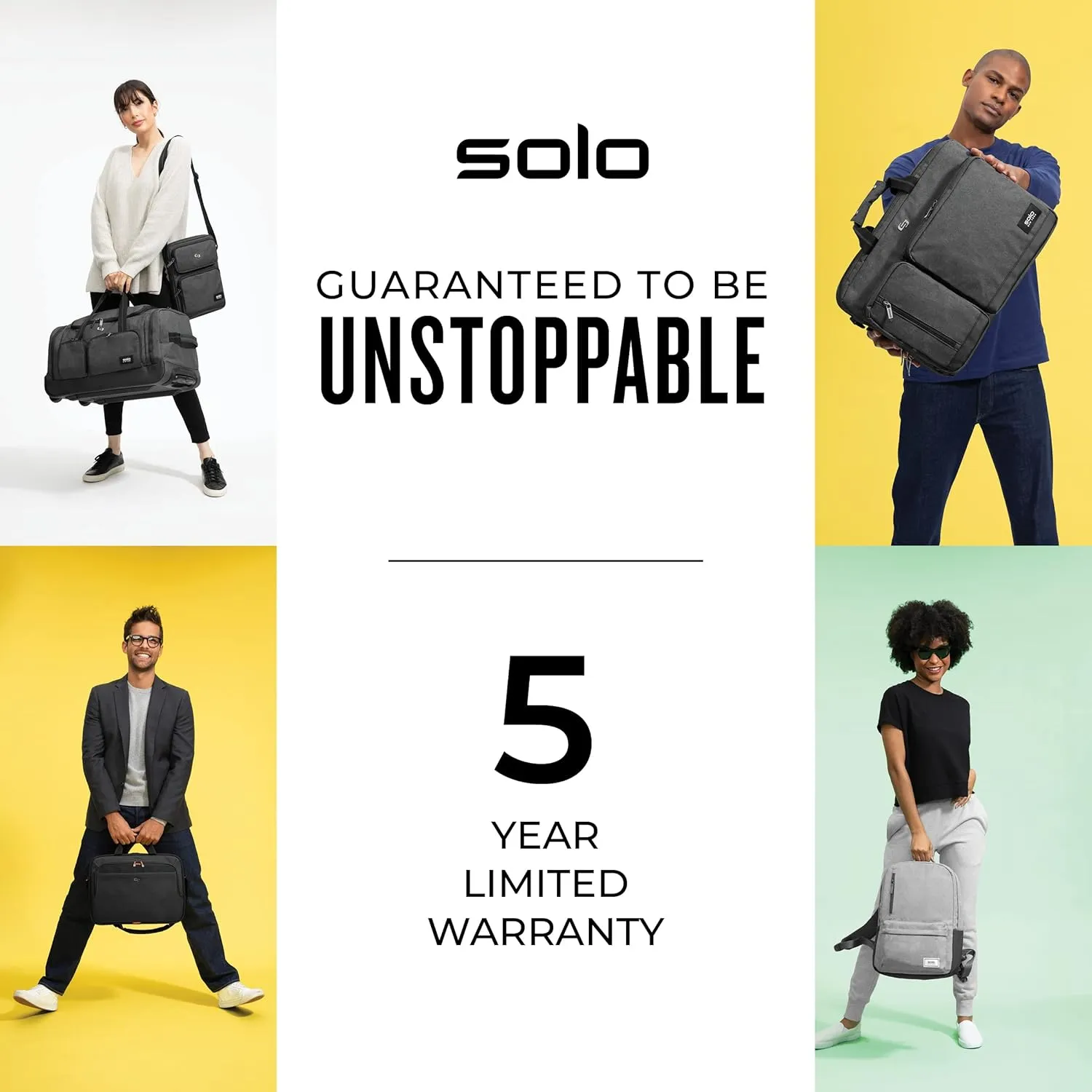 Solo New York Hybrid Briefcase Backpack - Laptop Carrying Bag, Fits 15.6" Computer, Brief for Travel & Work - Duane