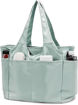 SOYMWIN Tote Bag for Women,Large Tote Bag with Compartments and Multiple Pockets,Quilted Shoulder Bag for Travel Work Sports