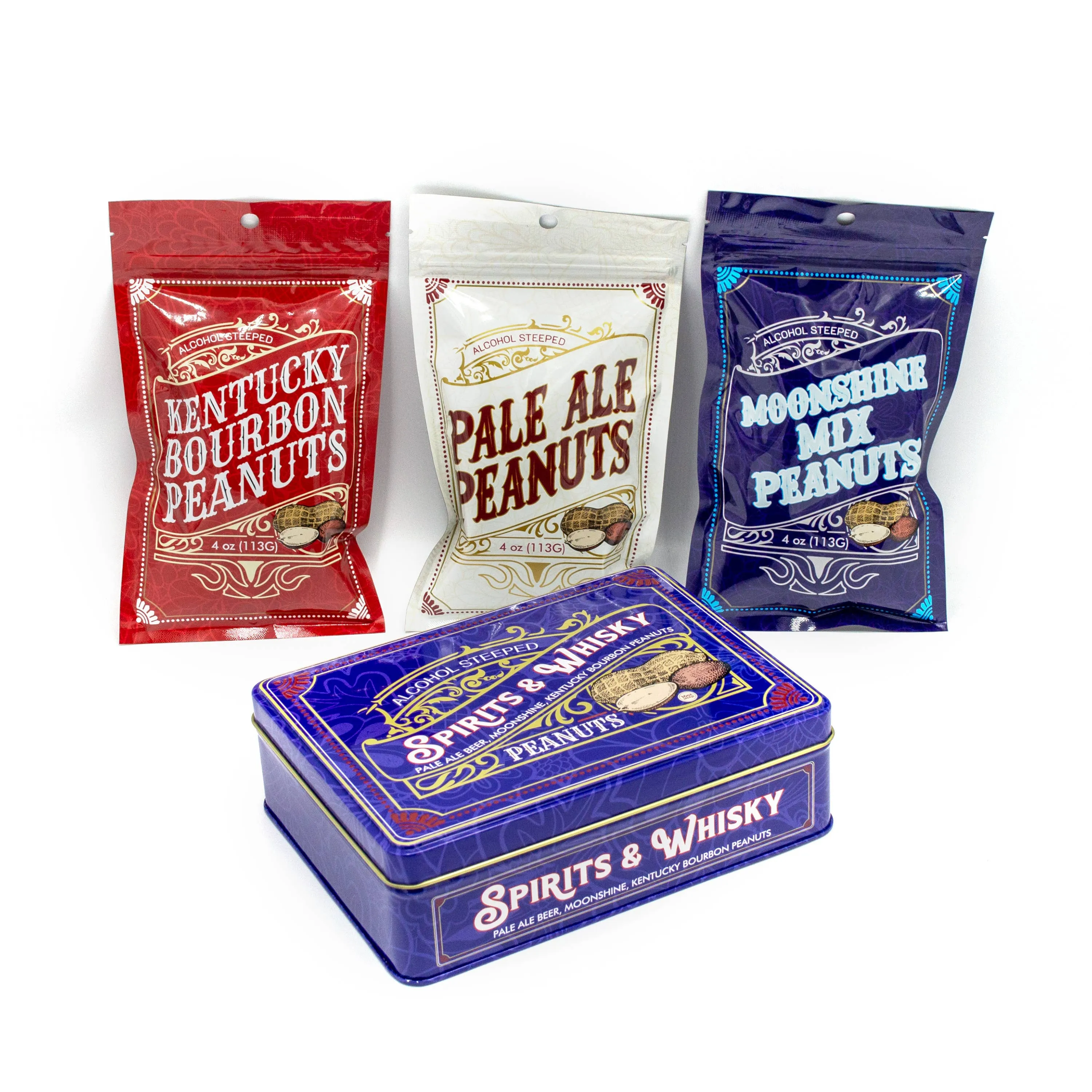 Spirits & Whisky Peanuts Gourmet Gift Tin