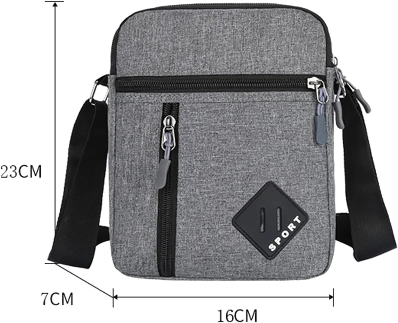 Spring Summer Winter Season Zipper Mens Mini Canvas Single Shoulder Side Bags Sport Messenger Bag Mini (Blue, One Size)