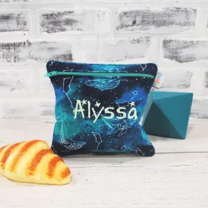 Stars and Whales Personalized Food Safe Bag