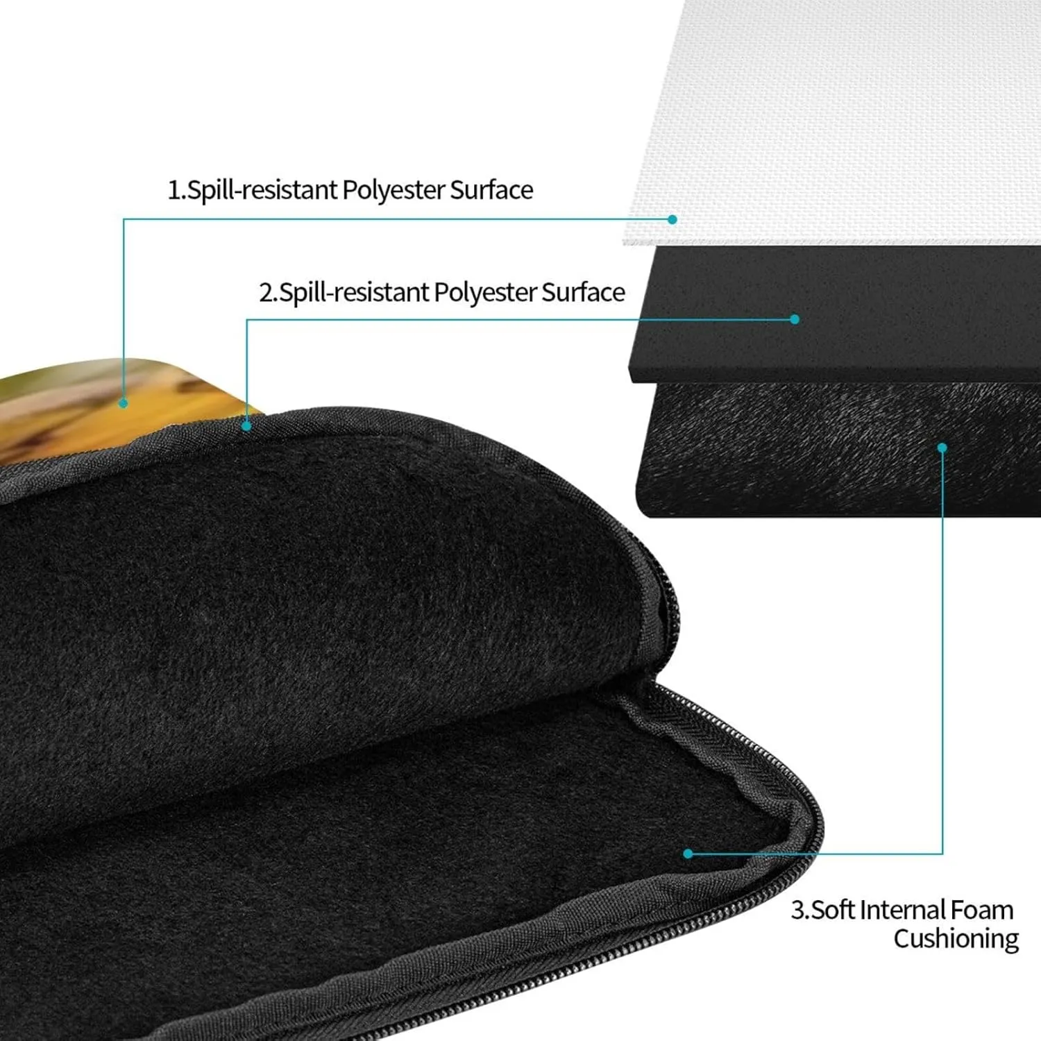 Stones and Spa Oil on The Wood Near a Pond Laptop Case 13 inch Portable Computer Sleeve Shockproof Fashion Laptop Bag for Women Men Briefcase