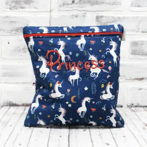 Storybook Unicorn Personalized Reusable Food Bag