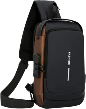 Streamline Anti-Theft Sling Bag, Anti-Theft Crossbody Charging Bag with USB Port,Suitable for Daily Commuting