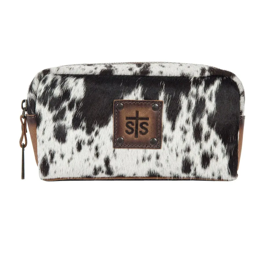STS Ranchwear Cowhide Bebe Cosmetic Bag