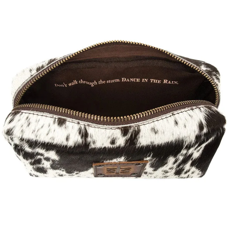 STS Ranchwear Cowhide Bebe Cosmetic Bag