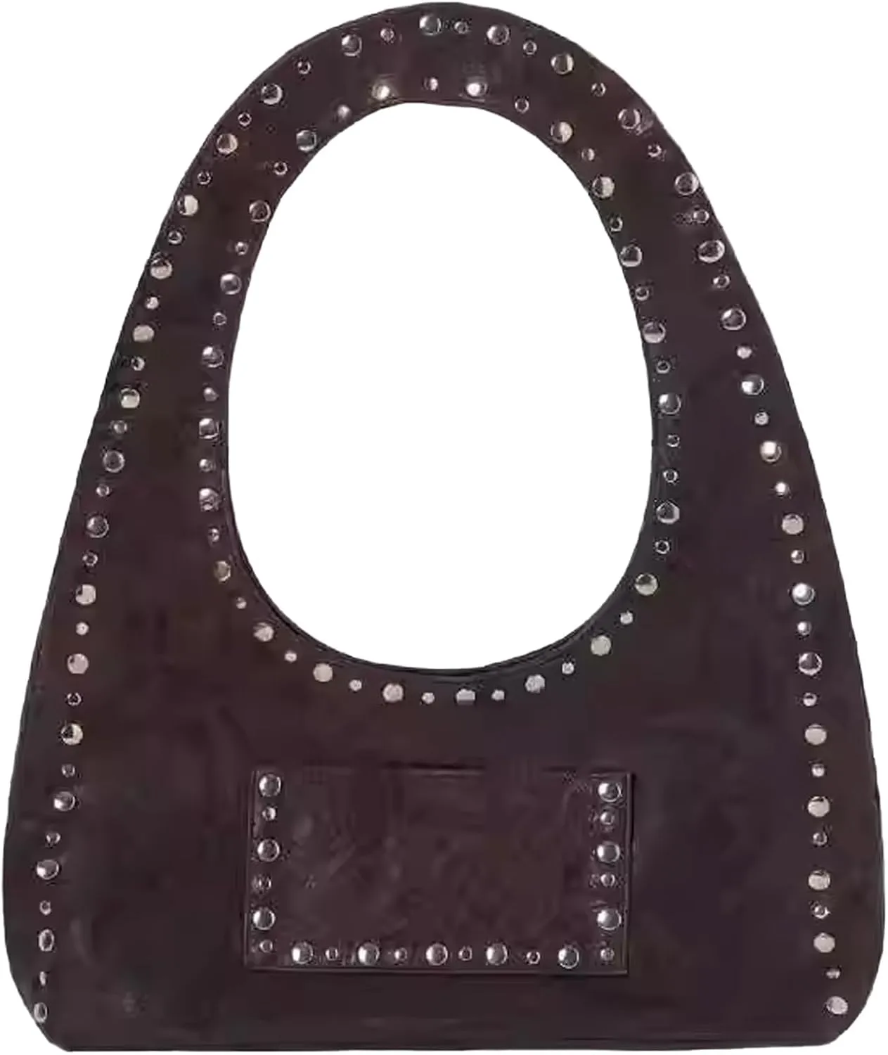 Studded Purses Y2k Shoulder Bag 90s Punk Designer Handbags 2000s Women Vegan Leather Small Shoulder Purse Streetwear
