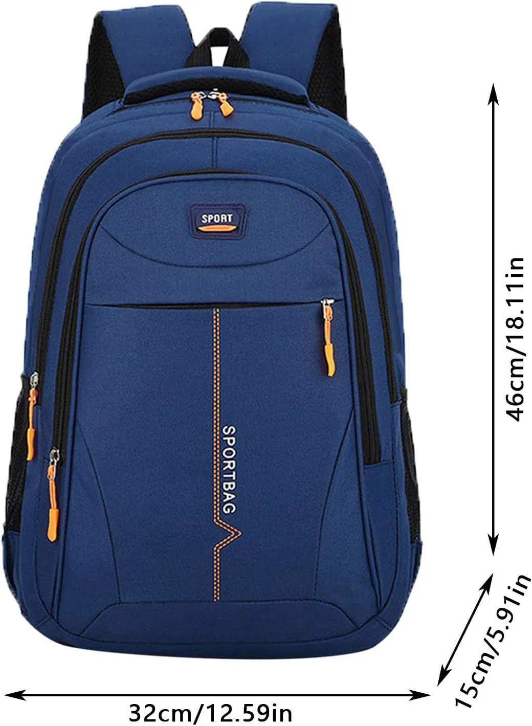 Student Backpack Fashionable New Pattern Practical Large Capacity Comfortable Backpack for (Black, One Size)