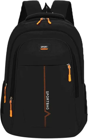 Student Backpack Fashionable New Pattern Practical Large Capacity Comfortable Backpack for (Black, One Size)