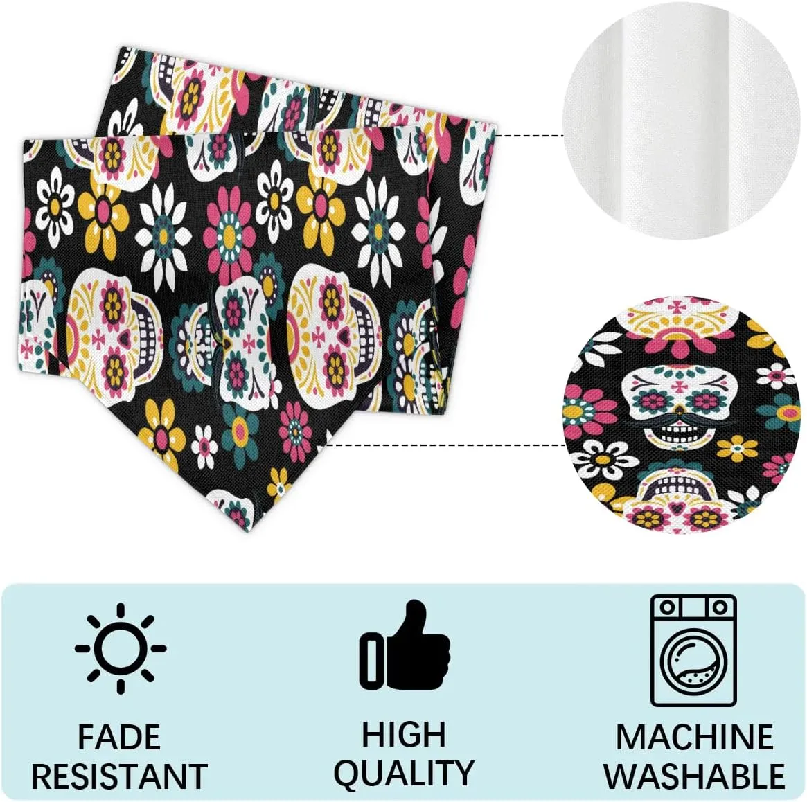 Sugar Skull Briefcases for Men Crossbody Bags Laptop Carrying Case Messenger Bag for 15" Laptops and Under