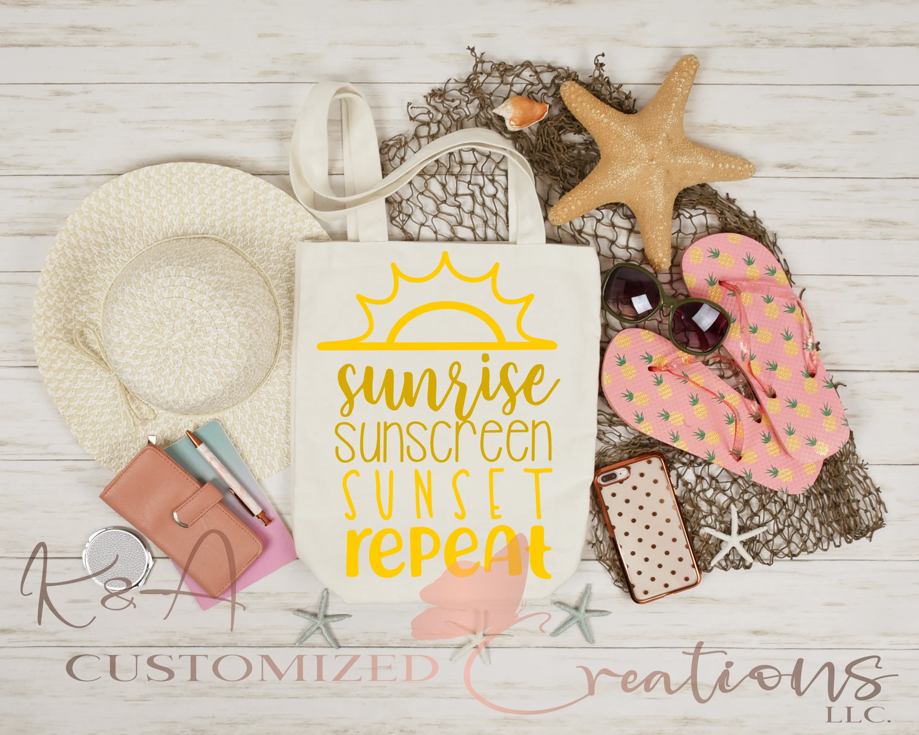 Sunrise Sunset Repeat Tote