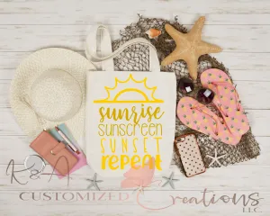Sunrise Sunset Repeat Tote