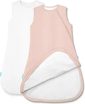 Supersoft Sleep Sack 1.0 TOG, Premium Bamboo Viscose Baby Sleeping Bag 2-Way Zipper Sleep Sack Baby Wearable Blanket