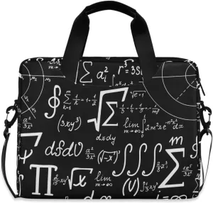 susiyo Mathematical Signs Formulas Laptop Bag Briefcases Messenger Shoulder Bags for 15.6 inch Laptop or Tablet