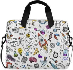 susiyo Scientific Formulas and Calculations Laptop Bag Briefcases Messenger Shoulder Bags for 15.6 inch Laptop or Tablet