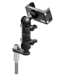 TackForm Black Can-Am Phone Cradle | Spyder Center Riser Mount - M10 Bolt | 3.5" DuraLock™ Arm