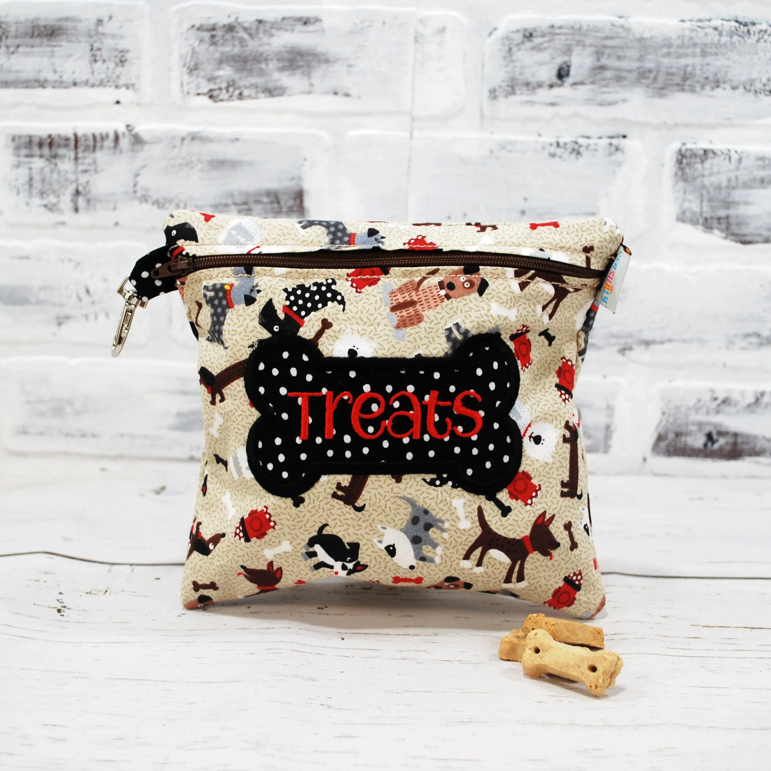 Tan Dogs Personalized Reusable Food Bag