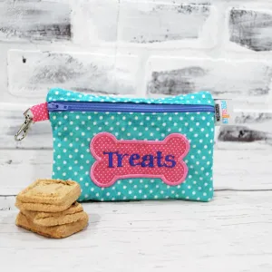 Teal and Pink Personalized Reusable Treat Bag