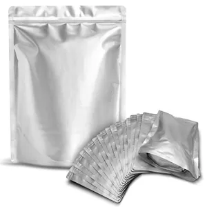 TEKUNLIMITED 25 Mylar Bags 1 Gallon - Extra Thick 7.4 Mil - 10"x14" Airtight Vacuum Sealing Sealable Mylar Bags for Long Term Food Storage - Odor Free Heat Resistant - Light and Moisture Proof Fresh Saver Packs