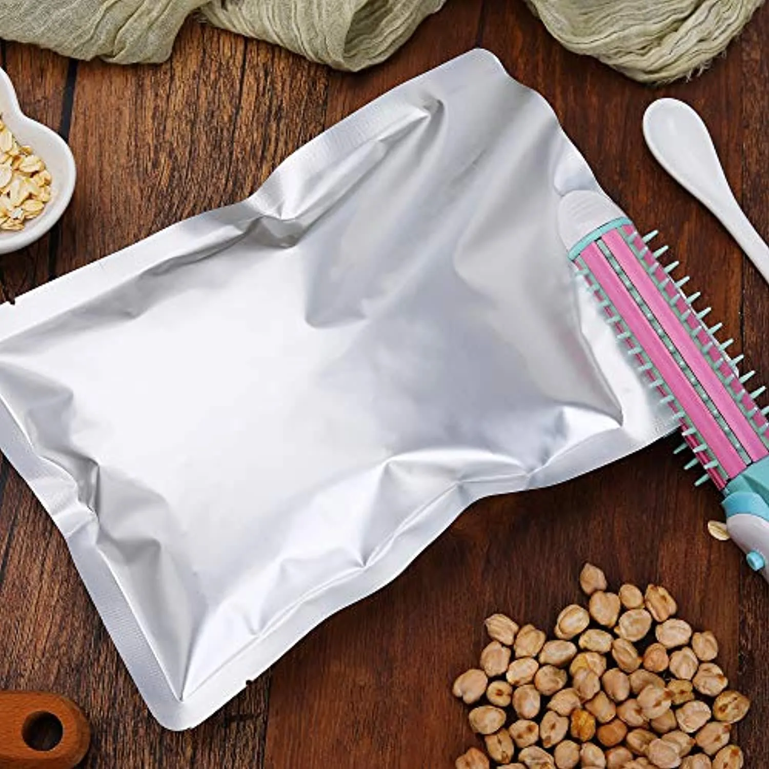 TEKUNLIMITED 30 Packs 2 Gallon Mylar Bags for Dehydrated Vegetables, Grains, Legumes and Emergency Long Term Food Storage, Food Grade