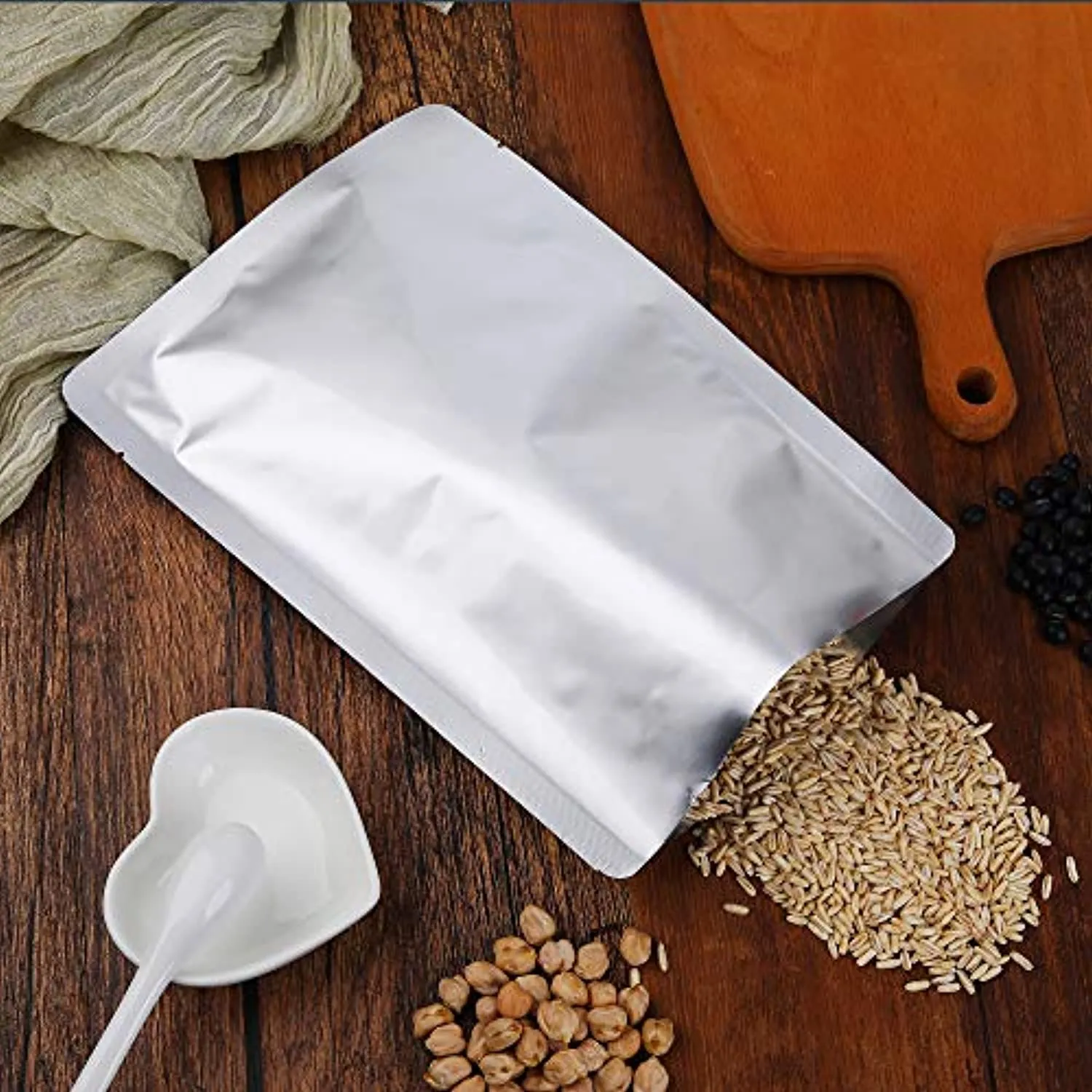 TEKUNLIMITED 30 Packs 2 Gallon Mylar Bags for Dehydrated Vegetables, Grains, Legumes and Emergency Long Term Food Storage, Food Grade