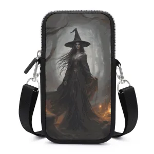 The Witch Cell Phone Crossbody Pouch, A Witchcore Accessory Phone Purse, Personalized witchy bag makes a wonderful Christmas gift idea!