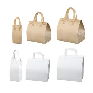 Thermal Insulation Tote Bag Takeaway Packing Food Bag 50PCS
