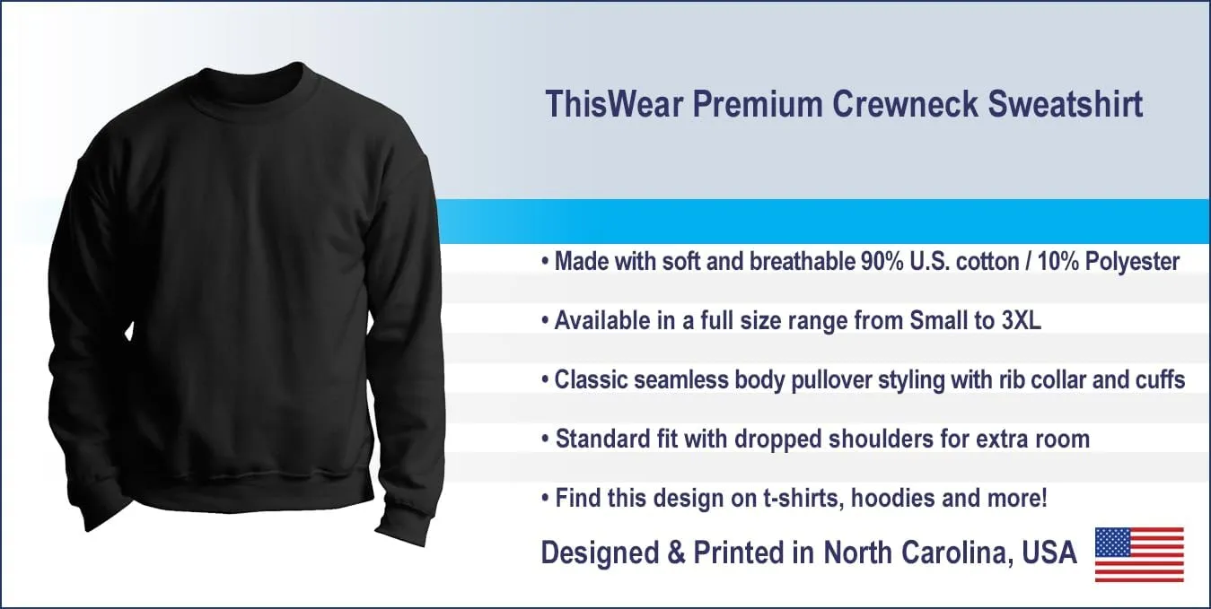 ThisWear FDT F Donald President Long Sleeve Crewneck Sweatshirt
