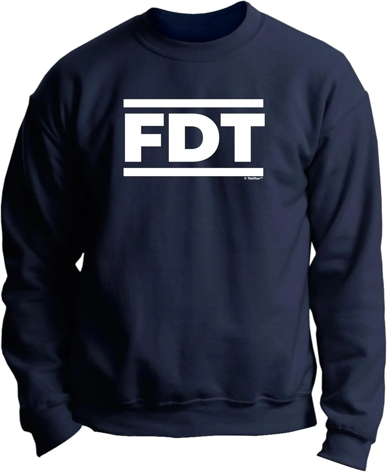 ThisWear FDT F Donald President Long Sleeve Crewneck Sweatshirt