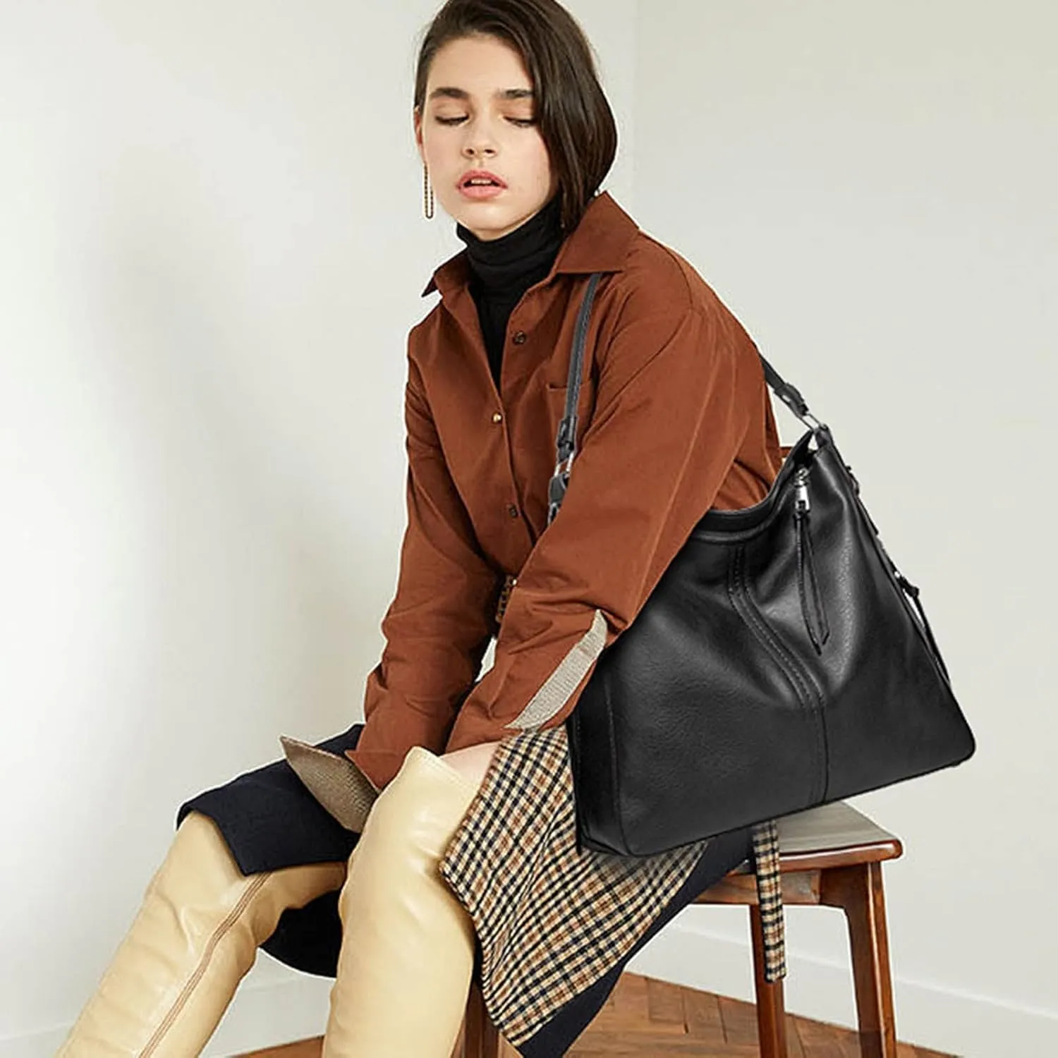 Tote Bag For Women Ladies Large Capacity Hobo Handbag Soft Leather Woman Messenger Bags Luxury Purses Handbags