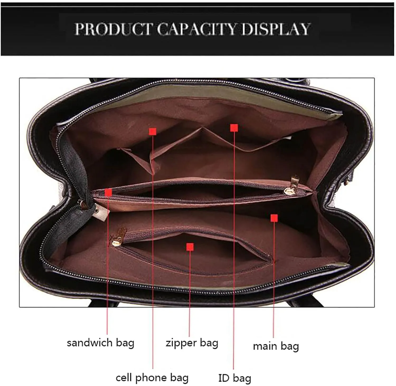 Tote Bag For Women Ladies Large Capacity Hobo Handbag Soft Leather Woman Messenger Bags Luxury Purses Handbags