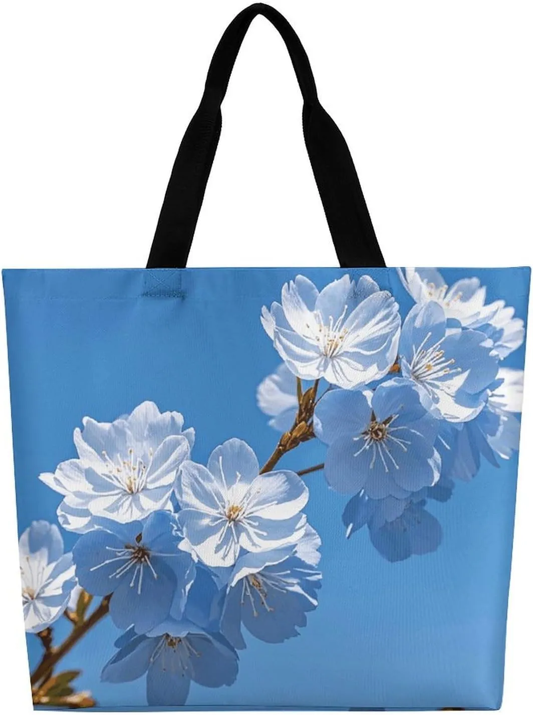 Tote Bag for Women Large Capacity Tote Bags Black Cat with White Handbag Crossbody Bag Shopping Bags Shoulder Bag