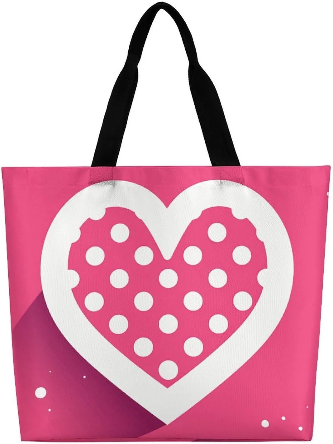 Tote Bag for Women Large Capacity Tote Bags Hearts And Stars Handbag Crossbody Bag Shopping Bags Shoulder Bag