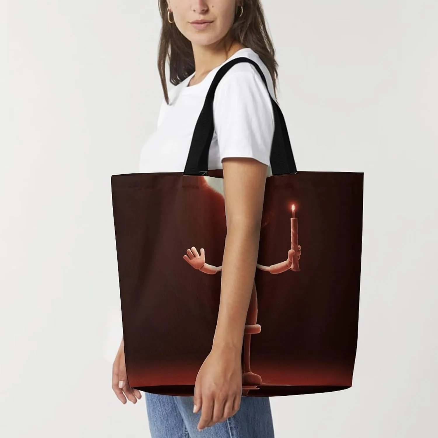 Tote Bag for Women Large Capacity Tote Bags Hearts And Stars Handbag Crossbody Bag Shopping Bags Shoulder Bag