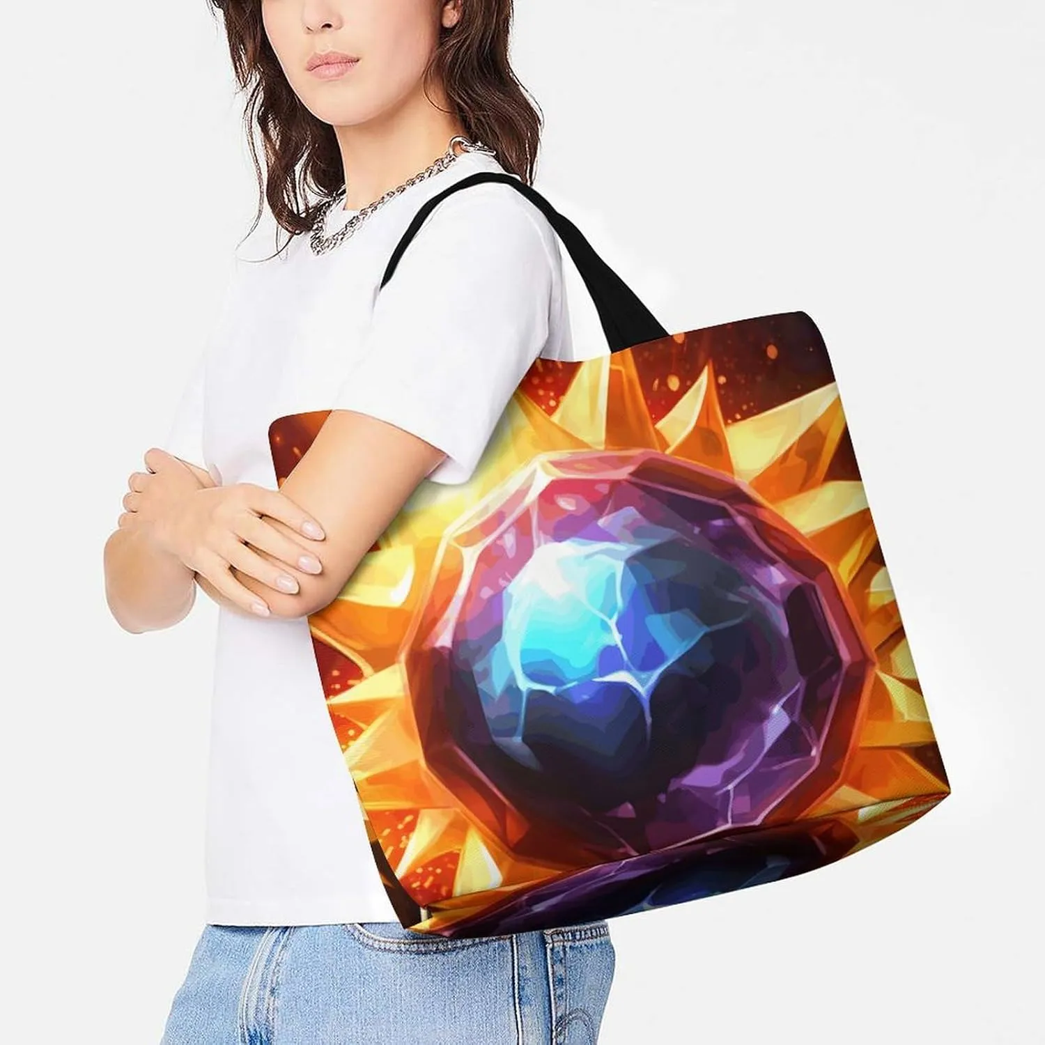 Tote Bag for Women Large Capacity Tote Bags Show Radiance Handbag Crossbody Bag Shopping Bags Shoulder Bag