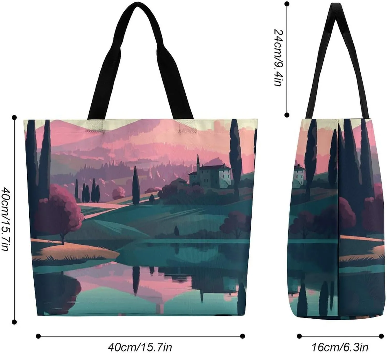 Tote Bag for Women Large Capacity Tote Bags Spherical Handbag Crossbody Bag Shopping Bags Shoulder Bag